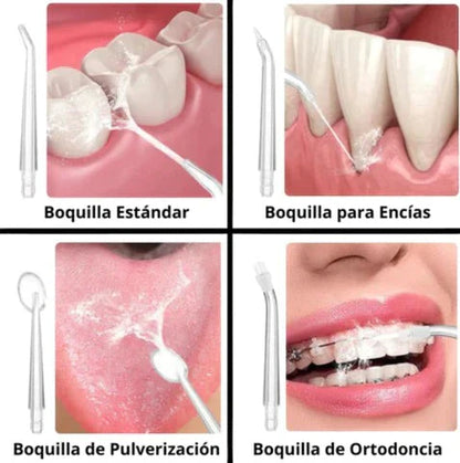 🚰💦 IRRIGADOR ORAL PORTÁTIL CON CHORRO A PRESIÓN 💦🚰