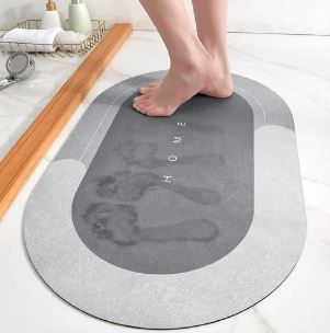 ALFOMBRA DE BAÑO ABSORBENTE, SUAVE, SEGURA Y SECADO RAPIDO✅