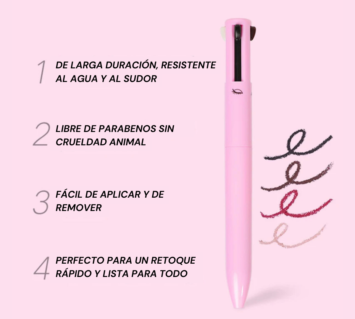 Realza tu Belleza con el Lápiz de Maquillaje Multifuncional 4 en 1 de Katelia Beauty 👑