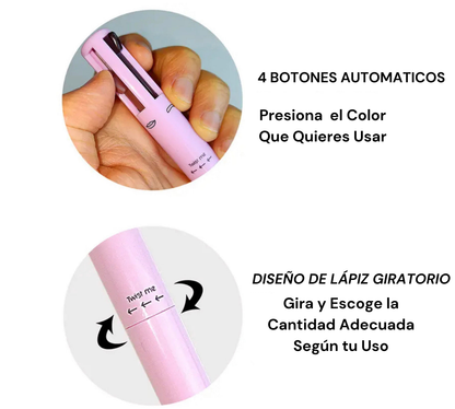 Realza tu Belleza con el Lápiz de Maquillaje Multifuncional 4 en 1 de Katelia Beauty 👑