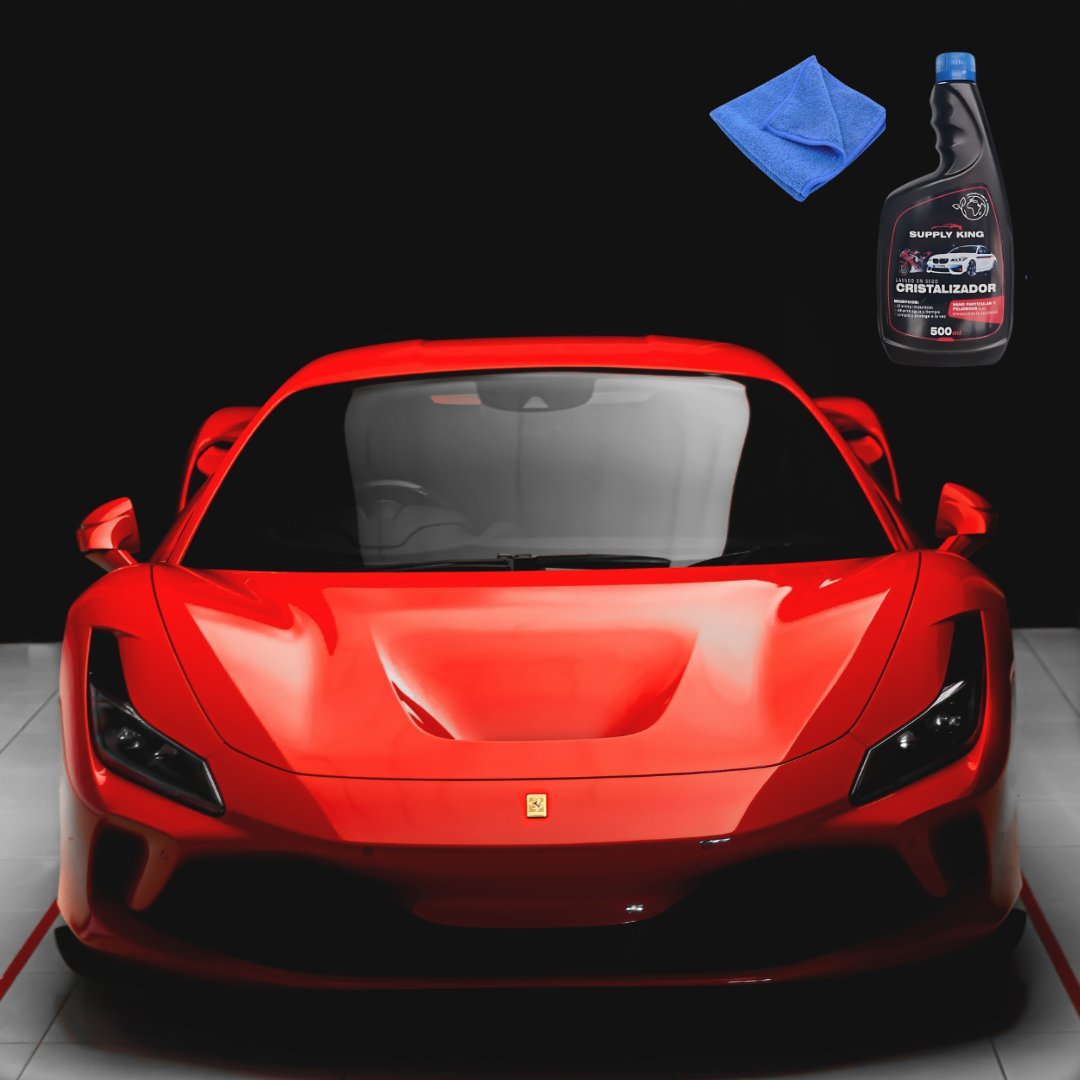 ✨ ¡Brillo Express 3 en 1! 🚗 Pulidor de Autos, Protección Cerámica y Lavado Sin Agua de 100 ml ¡Haz que tu Auto Brille! 💦🛠️