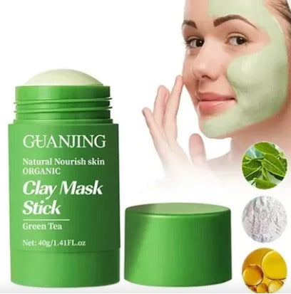 🌿 Mascarilla Facial en Barra de Guanjing con Té Verde Activado: Tu Spa en Casa para una Piel Radiante ✨💆‍♀️