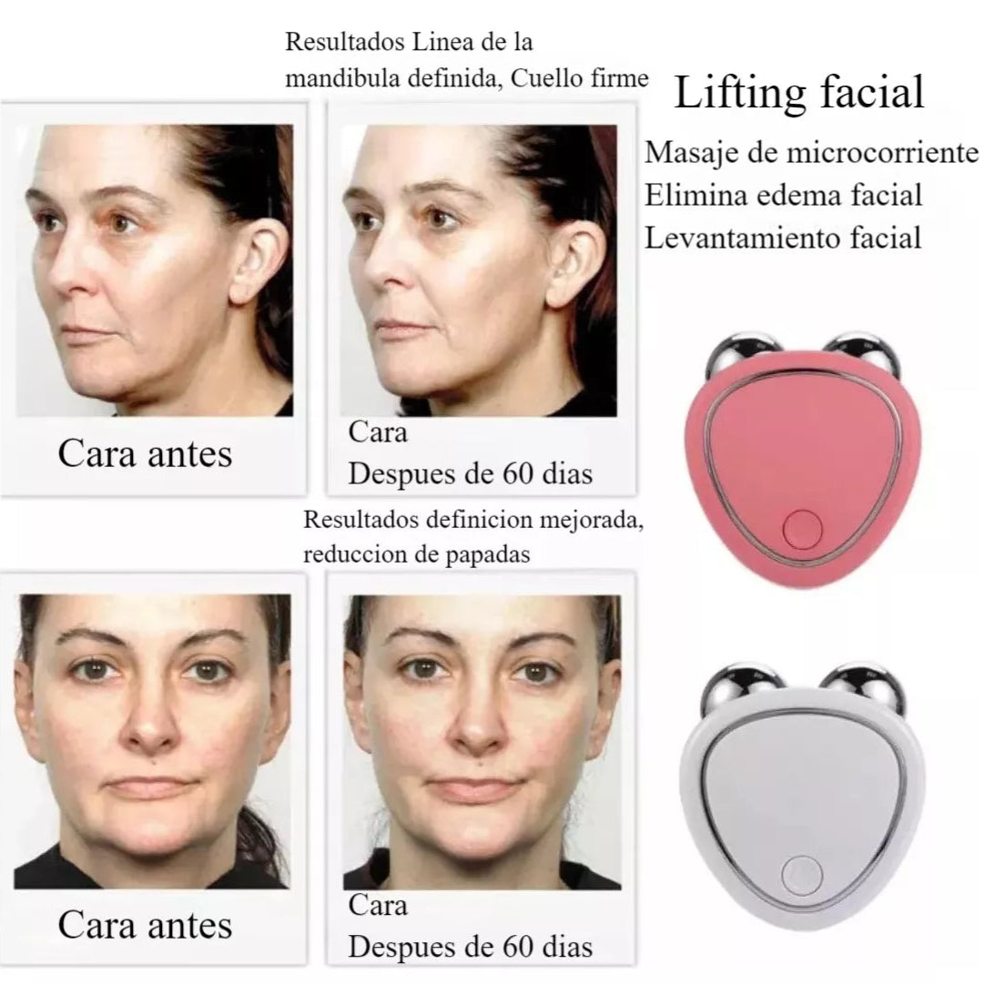 💆‍♀️✨ MASAJEASDOR FACIAL DE MICROCORRIENTE 💖 ¡LIFTING NATURAL AL INSTANTE! 💎