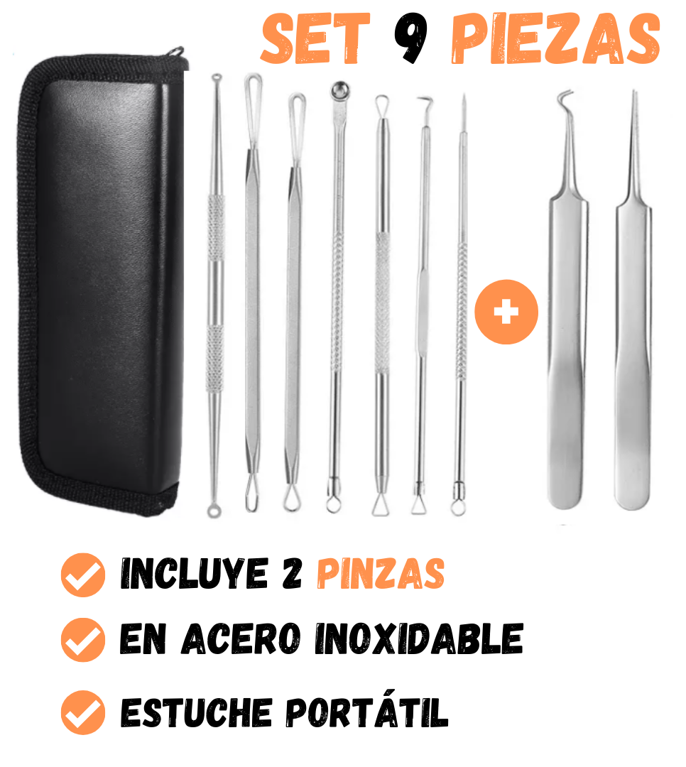 Espinillas Vanish 🌟 | Pinzas ultrafinas para espinillas * 9 Piezas