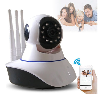 🛡️📷 Cámara de Vigilancia Wifi con 3 Antenas y Visión Nocturna: Protección Total las 24 Horas del Día 🌙🔒