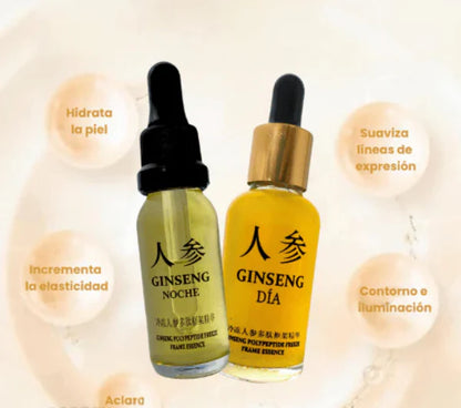 🎉 PROMO 2X1 GINSENG DÍA Y NOCHE® SÉRUM 100% NATURAL EL ORIGINAL REJUVENECEDOR HIDRATANTE 🌿