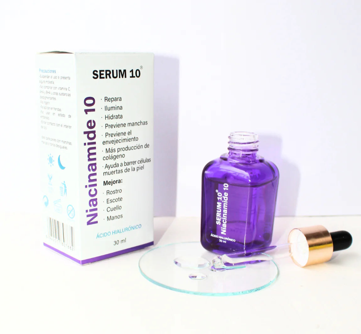 SERUM 10 NIACINAMIDA® | ELIMINA CICATRICES DE ACNÉ Y PUNTOS NEGROS