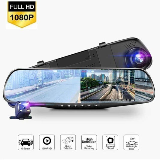 🚗📷 Cámara Espejo Retrovisor HD Delantera-Trasera: Protección Total en la Carretera 🌟